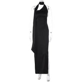 Fashionable Elegant Backless Slit Dress